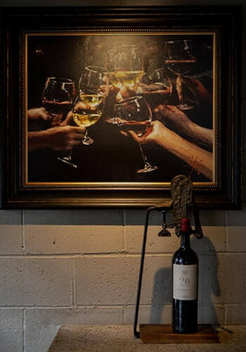 Painting
                     of wine glasses