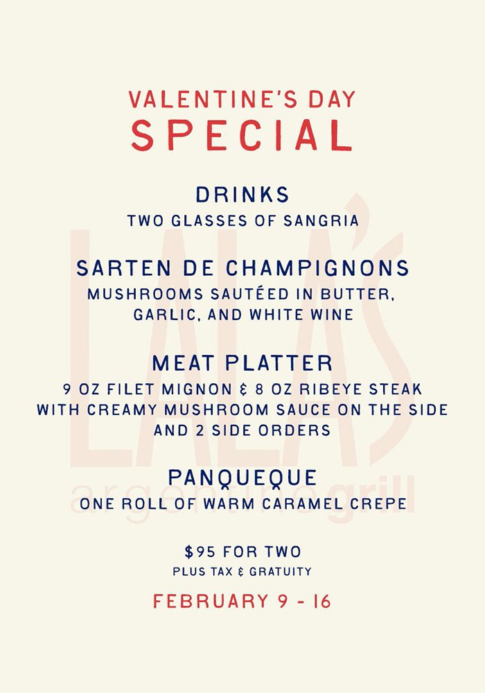 Dine LA lunch menu at melrose and studio city